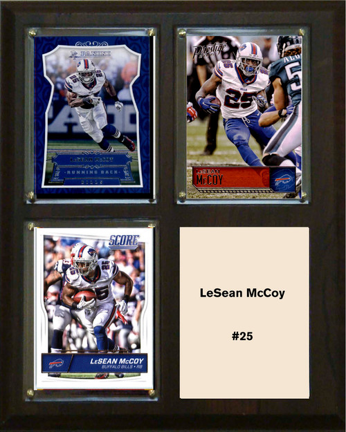 NFL 8"x10" LeSean McCoy Buffalo Bills Three Card Plaque