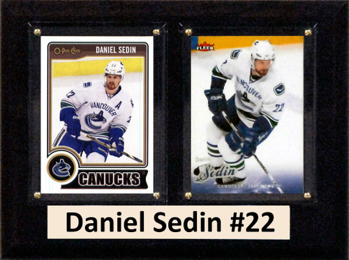 NHL 6"X8" Daniel Sedin Vancouver Canucks Two Card Plaque