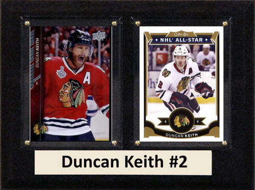 NHL 6"X8" Duncan Keith Chicago Blackhawks Two Card Plaque