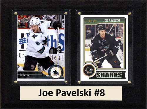 NHL 6"X8" Joe Pavelski San Jose Sharks Two Card Plaque