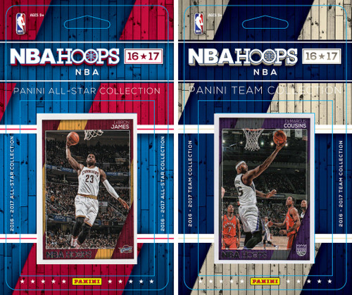 NBA Sacramento Kings Licensed 2016-17 Hoops Team Set Plus 2016-17 Hoops All-Star Set