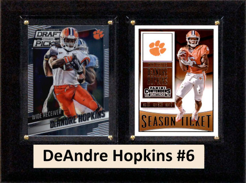 NCAA 6"X8" DeAndre Hopkins Clemson Tigers Two Card Plaque