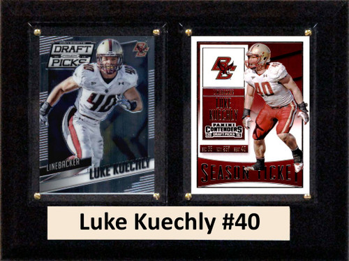 NCAA 6"X8" Luke Kuechly Boston College Eagles Two Card Plaque