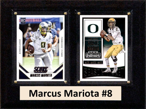 NCAA 6"X8" Marcus Mariota Oregon Ducks Two Card Plaque