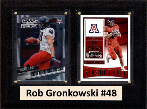NCAA 6"X8" Rob Gronkowski Arizona Wildcats Two Card Plaque