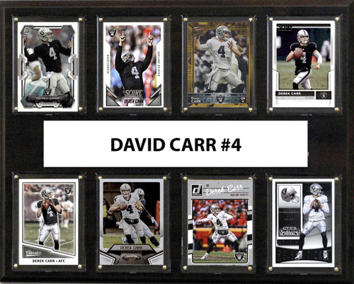 NFL 12"x15" Derek Carr Oakland Raiders 8-Card Plaque