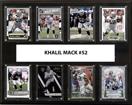 NFL 12"x15" Khalil Mack Oakland Raiders 8-Card Plaque