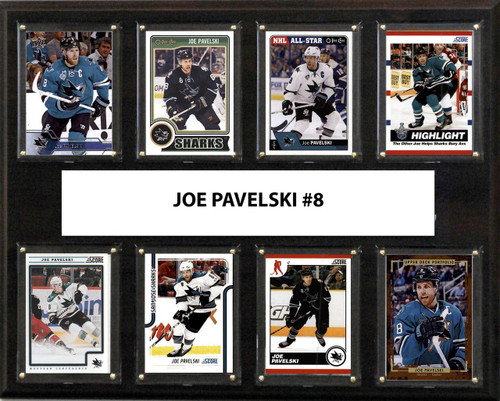 NHL 12"x15" Joe Pavelski San Jose Sharks  8-Card Plaque