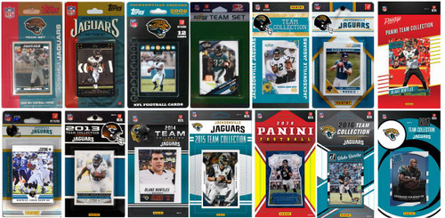 Jacksonville Jaguars14 Different Licensed Trading Card Team Sets