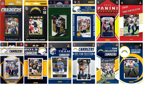 Los Angeles Chargers12 Different Licensed Trading Card Team Sets