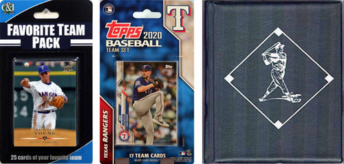 MLB Texas Rangers Licensed 2020 Topps¬ Team Set and Favorite Player Trading Cards Plus Storage Album