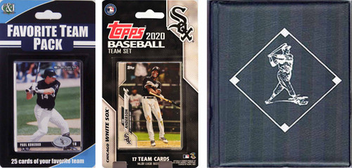 MLB Chicago White Sox Licensed 2020 Topps¬ Team Set and Favorite Player Trading Cards Plus Storage Album