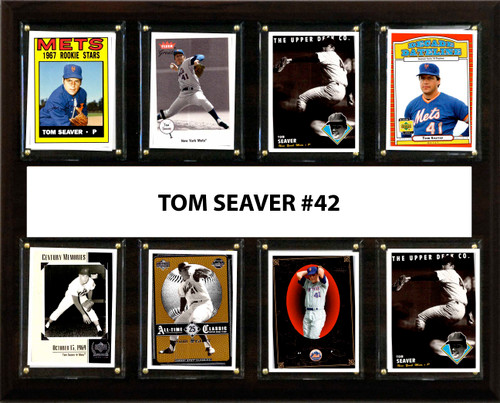 MLB 12"x15" Tom Seaver New York Mets 8 Card Plaque