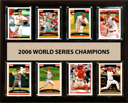 MLB 12"x15" St. Louis Cardinals 2006 World Series - 8-Card Plaque