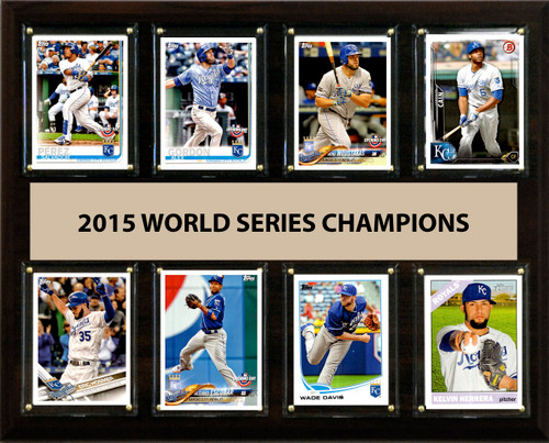 MLB 12"x15" Kansas City Royals 2015 World Series - 8-Card Plaque