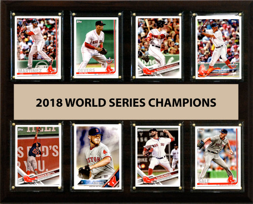 MLB 12"x15" Boston Red Sox 2018 World Series - 8-Card Plaque