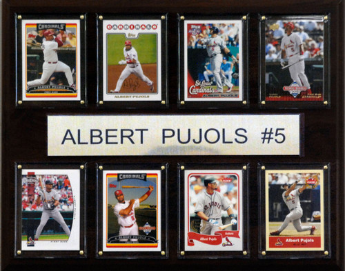 MLB 12"x15" Albert Pujols St. Louis Cardinals 8 Card Plaque