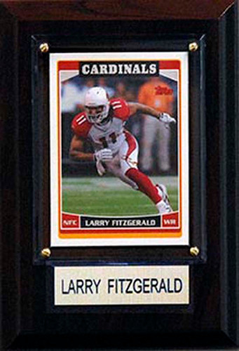 NFL Larry Fitzgerald Arizona Cardinals 8 Card Plaque