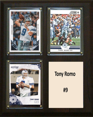 Tony Romo Dallas Cowboys 15'' x 18'' Plaque