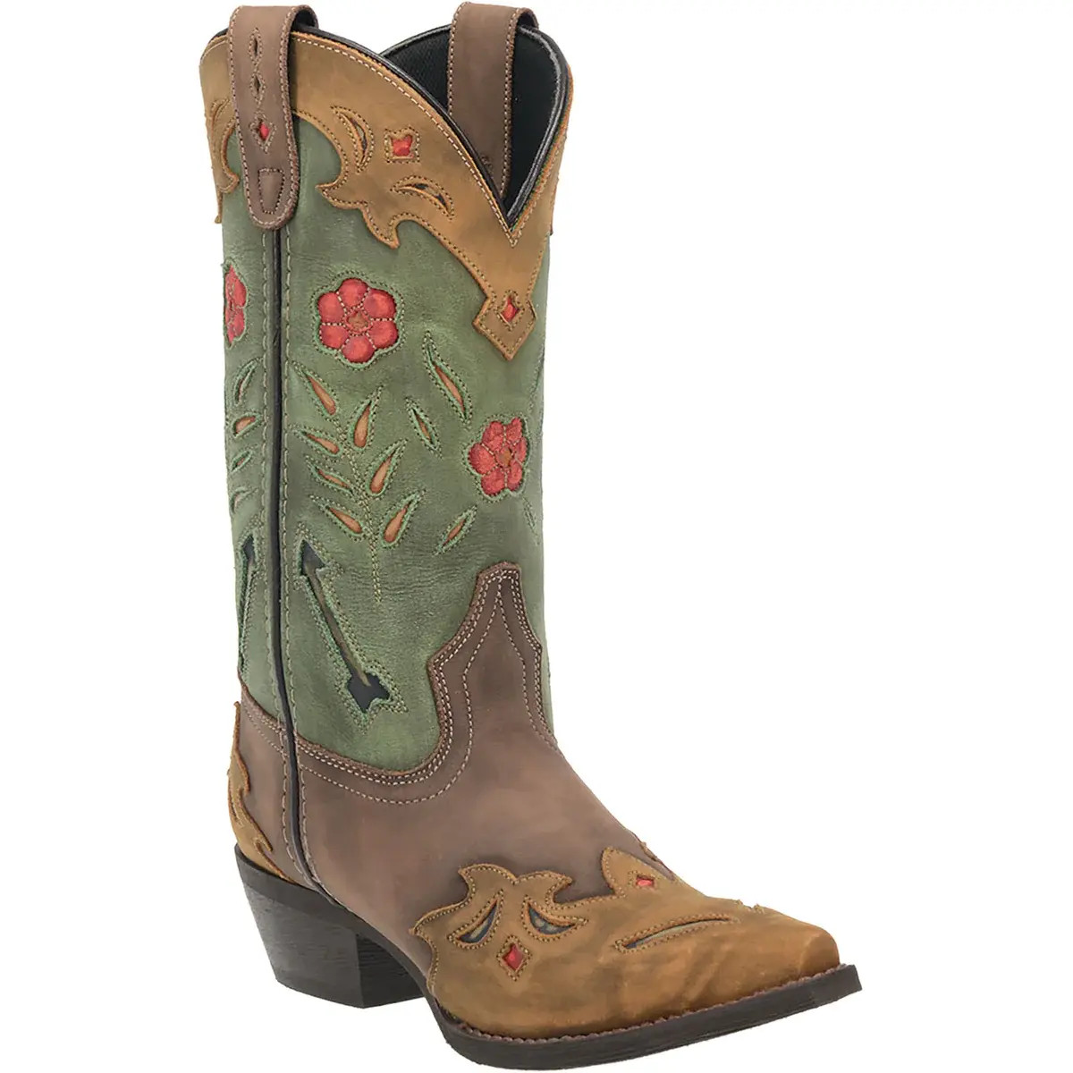 Laredo Green Leather Cowboy Boots 7800 Men main image 2