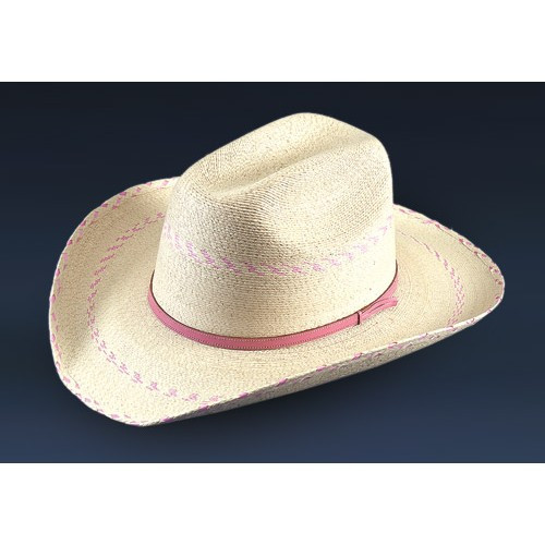 Atwood Palm Leaf Kids Hats - Pink Pinto 