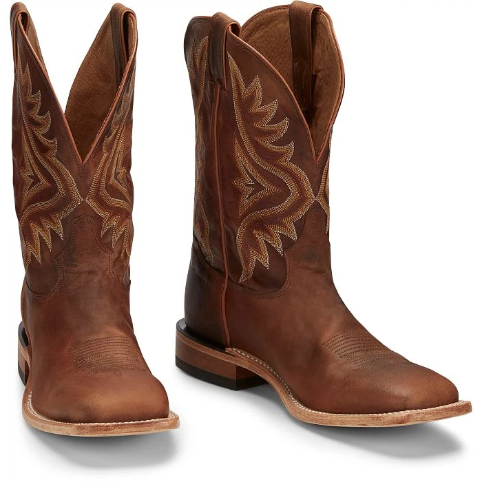 Tony Lama Men’s 9 Brown Oil Tanned Leather Cowboy Boots Vintage Western il_1080xN.7232569508_5pvk.jpg main image 2