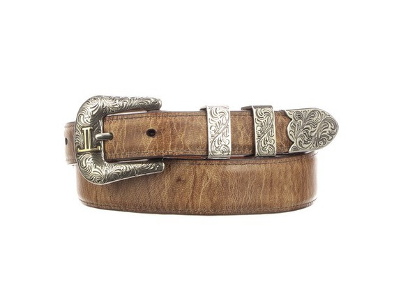 Lucchese Men's Belts - Smooth Goat / Tapered - Tan - Billy's Western Wear