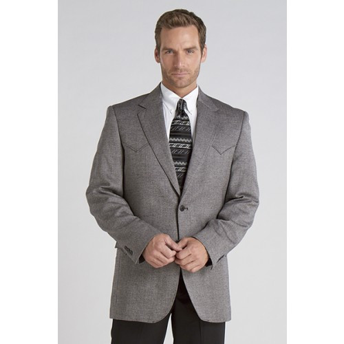 Circle S Men's Apparel Plano Sportcoat Donegal Black Billy's