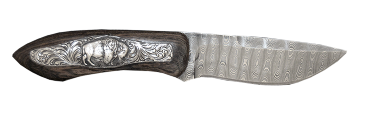 Ivory White Damascus Steel Pocket Knife – Dynasty Blades