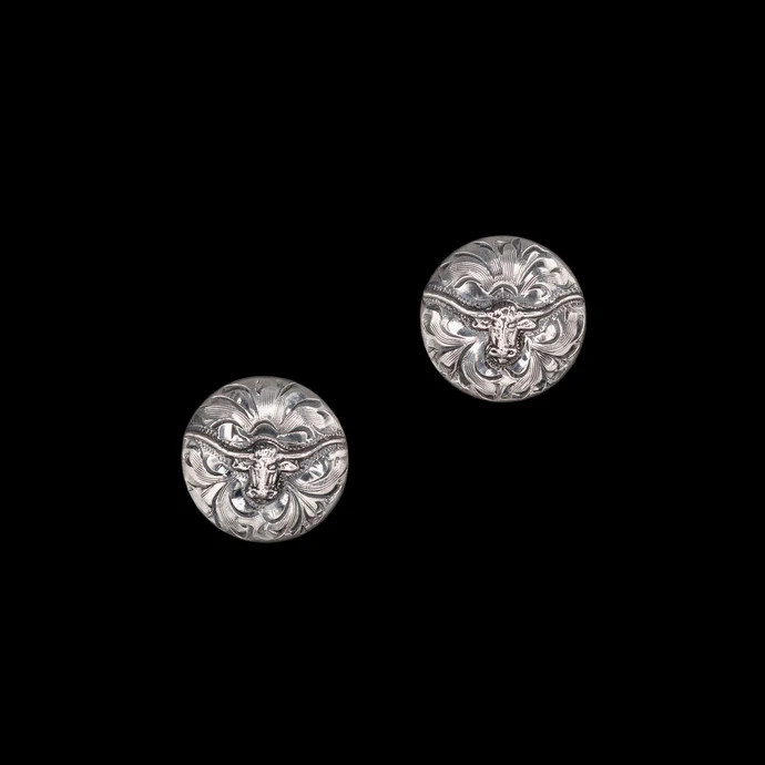 Vogt Men's Accessories - The Silver Longhorn Cufflinks - Billy's