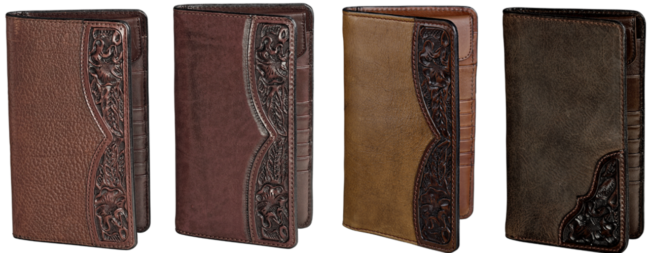 Hand tooled leather wallet – Five Diamond Cattle & Company