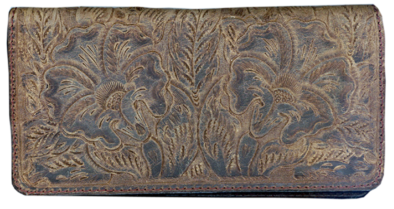  Reptile Brown Textured Leather Checkbook Cover for Top Tear  Personal Checks : Clothing, Shoes & Jewelry