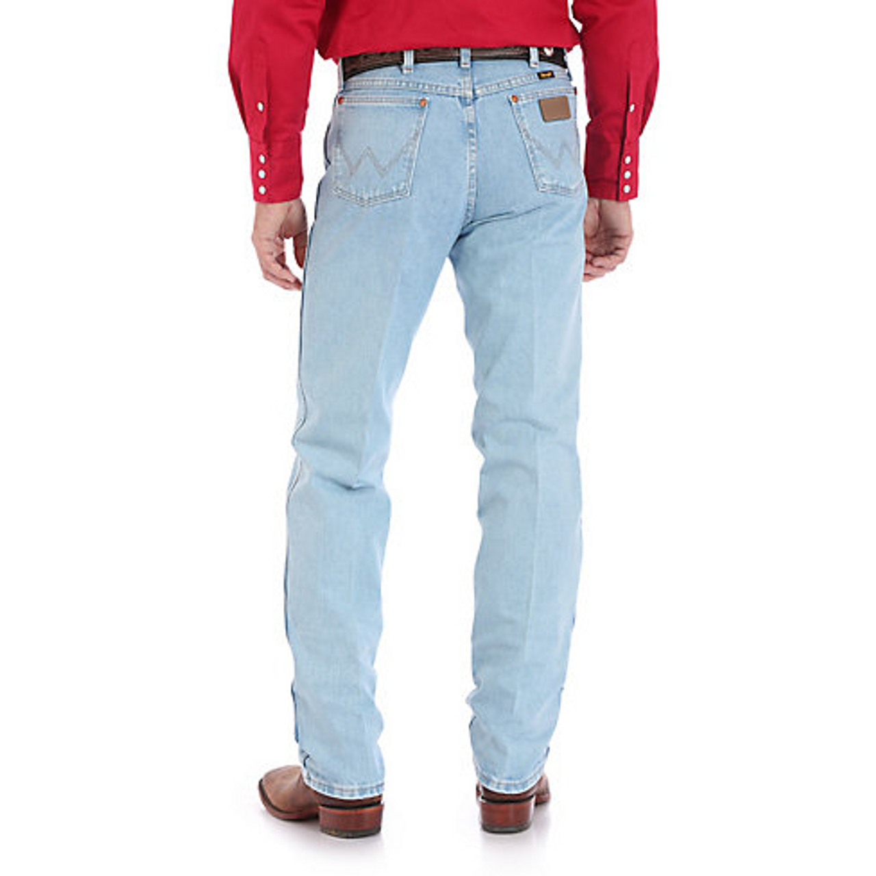 Wrangler Mens Jeans - Cowboy Cut Original Fit - Bleach Wash - Billy's  Western Wear