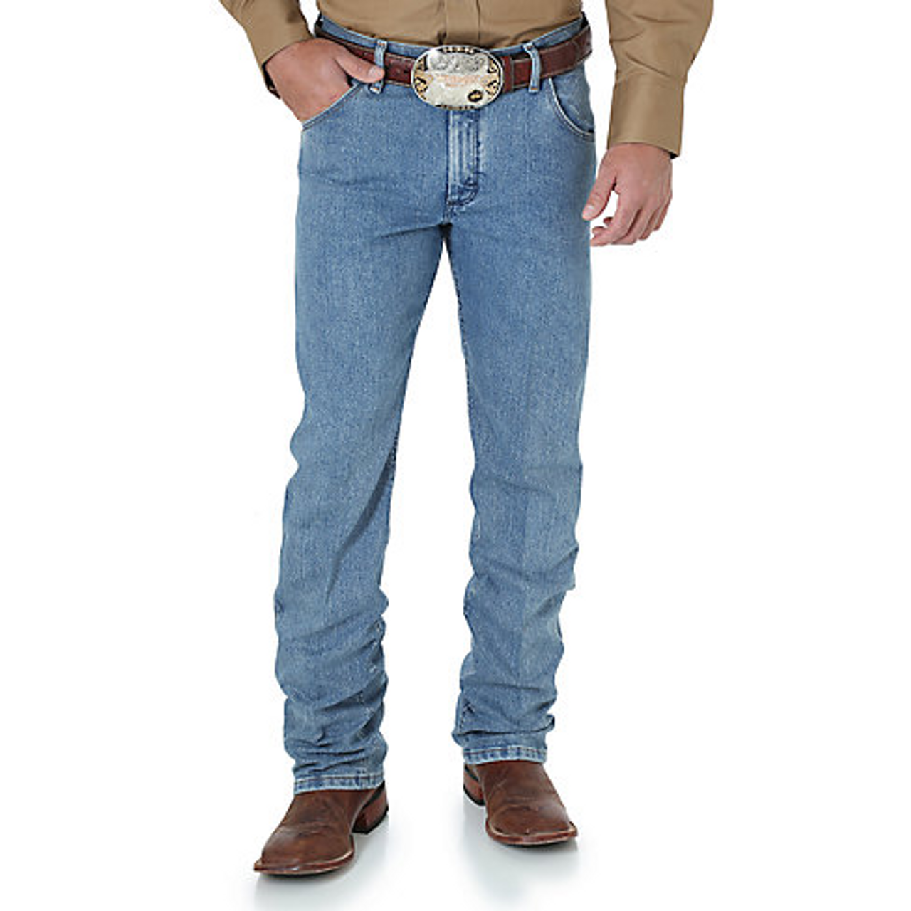 Wrangler Mens Jeans - Premium Performance Advanced Comfort - Stone ...