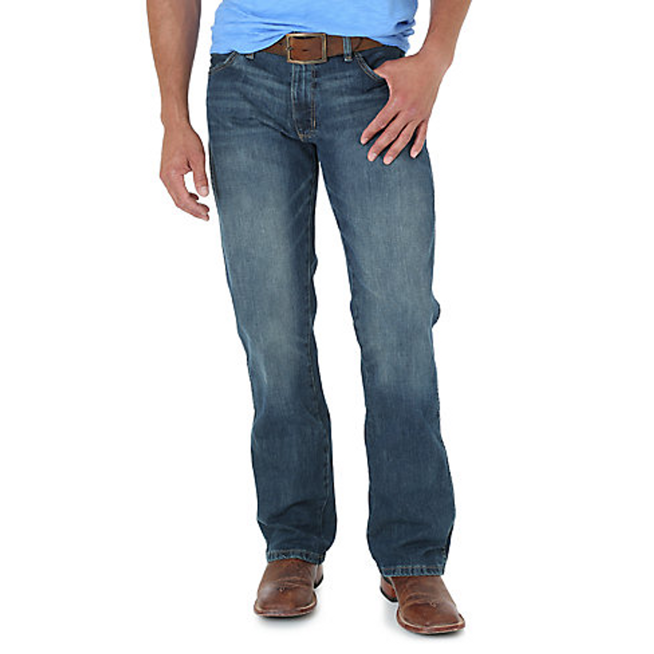 Wrangler Mens Jeans - Retro - Slim Fit - Bootcut - River Wash - Billy's ...