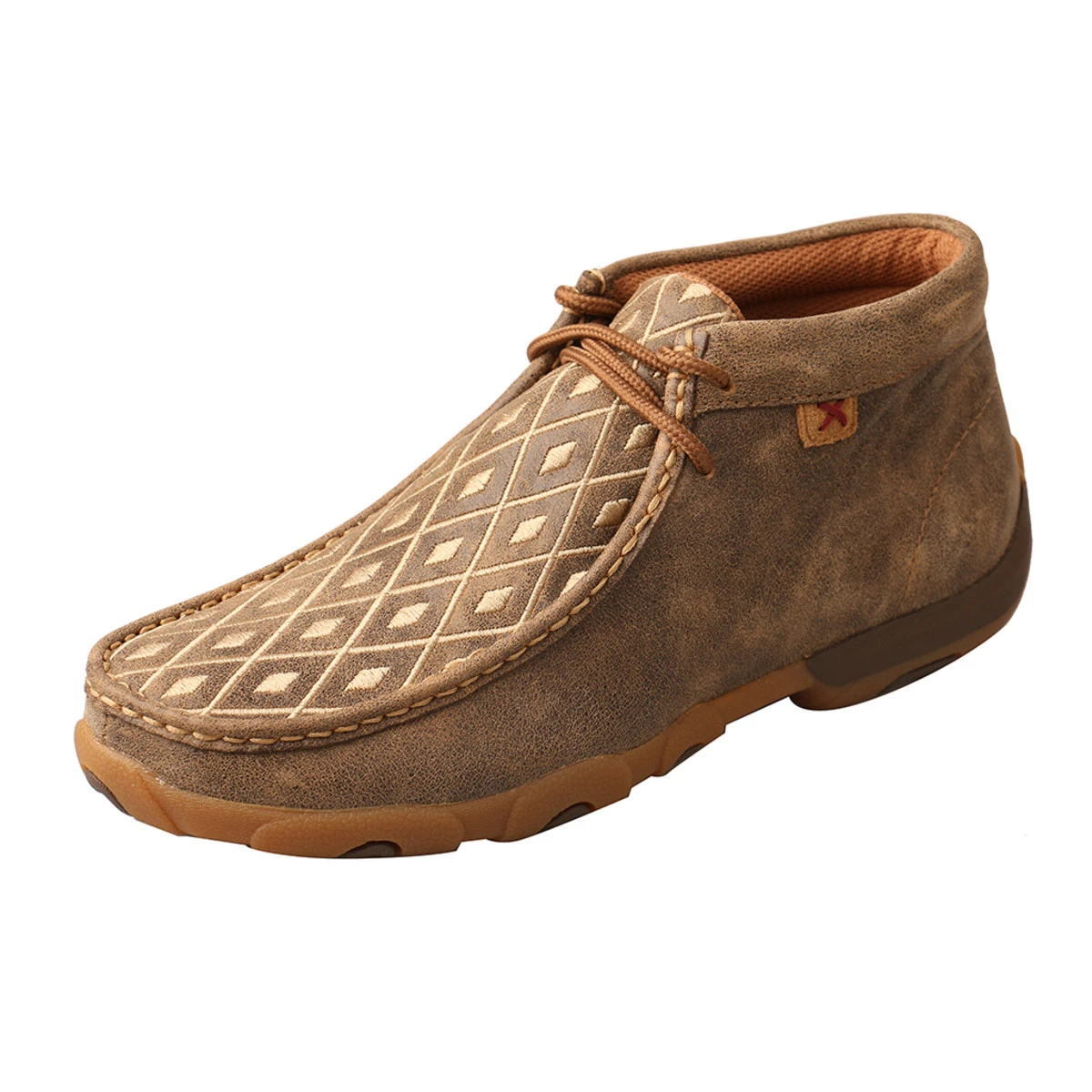 NWOT Twisted X Driving Moc Bomber Tan Patchwork Chukka Boots YDMOO30 Size 6M Twisted X Chukka Driving Moc - Bomber/Tan – Chillicothe  main image 2