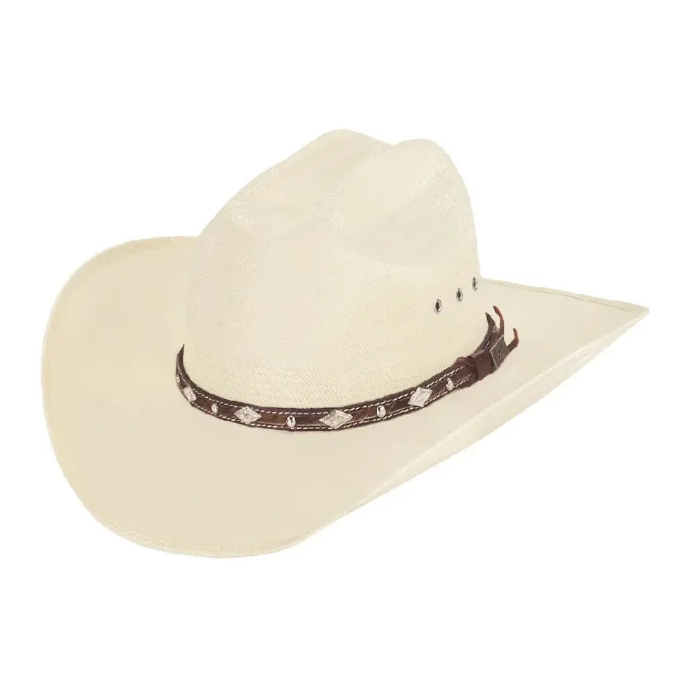 RARE Collector Larry Mahan Collection custom made straw cowboy hat Indio CA Larry Mahan Straw Hats - 10X Collection - Palomino - Billy main image 3