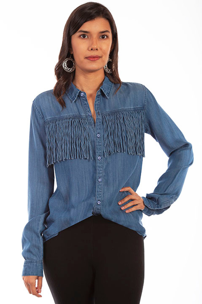 Scully Women's Shirt - Honey Creek Collection - Western Tassels