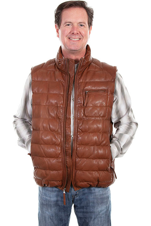 Scully Men's Vest - Soft Lamb - Cognac - Billy's Western Wear Scully Men's Vest - Soft Lamb - Cognac - Billy's Western Wear