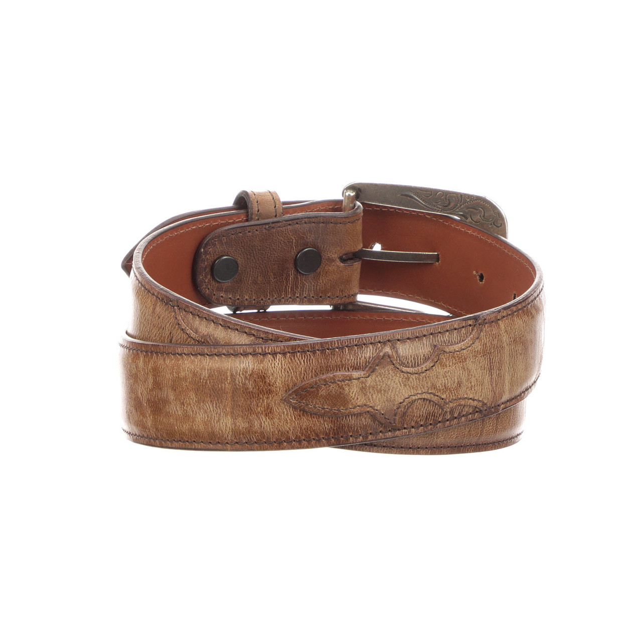 Lucchese Men's Belts - Smooth Goat - Tan - Billy's Western Wear
