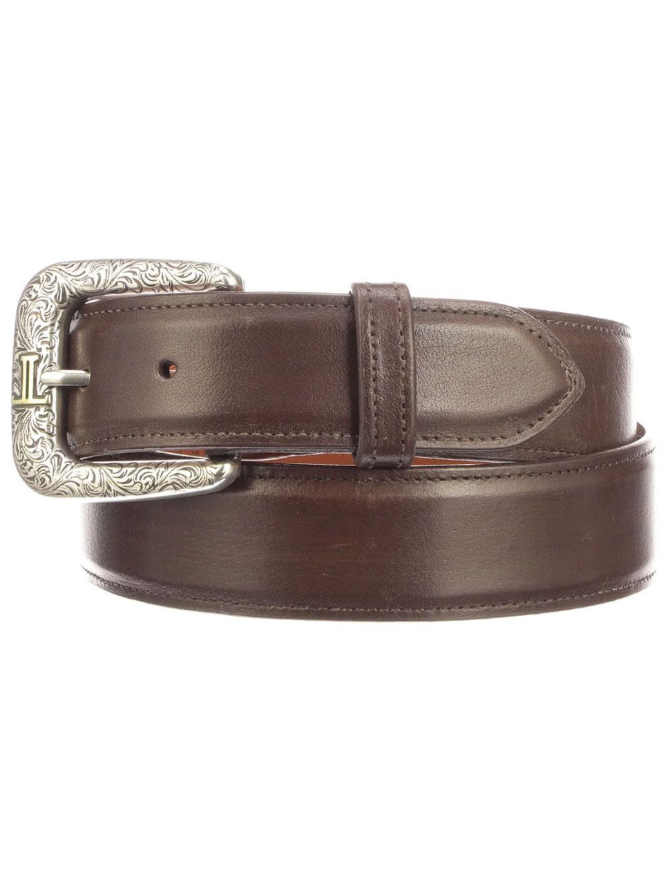 Lucchese Men's Belts - Smooth Baby Buffalo - Whiskey - Billy's Western Wear