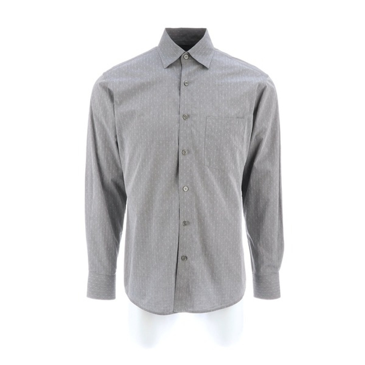 Lucchese Men's Apparel - Cat's Paw Button Up Shirt - Grey