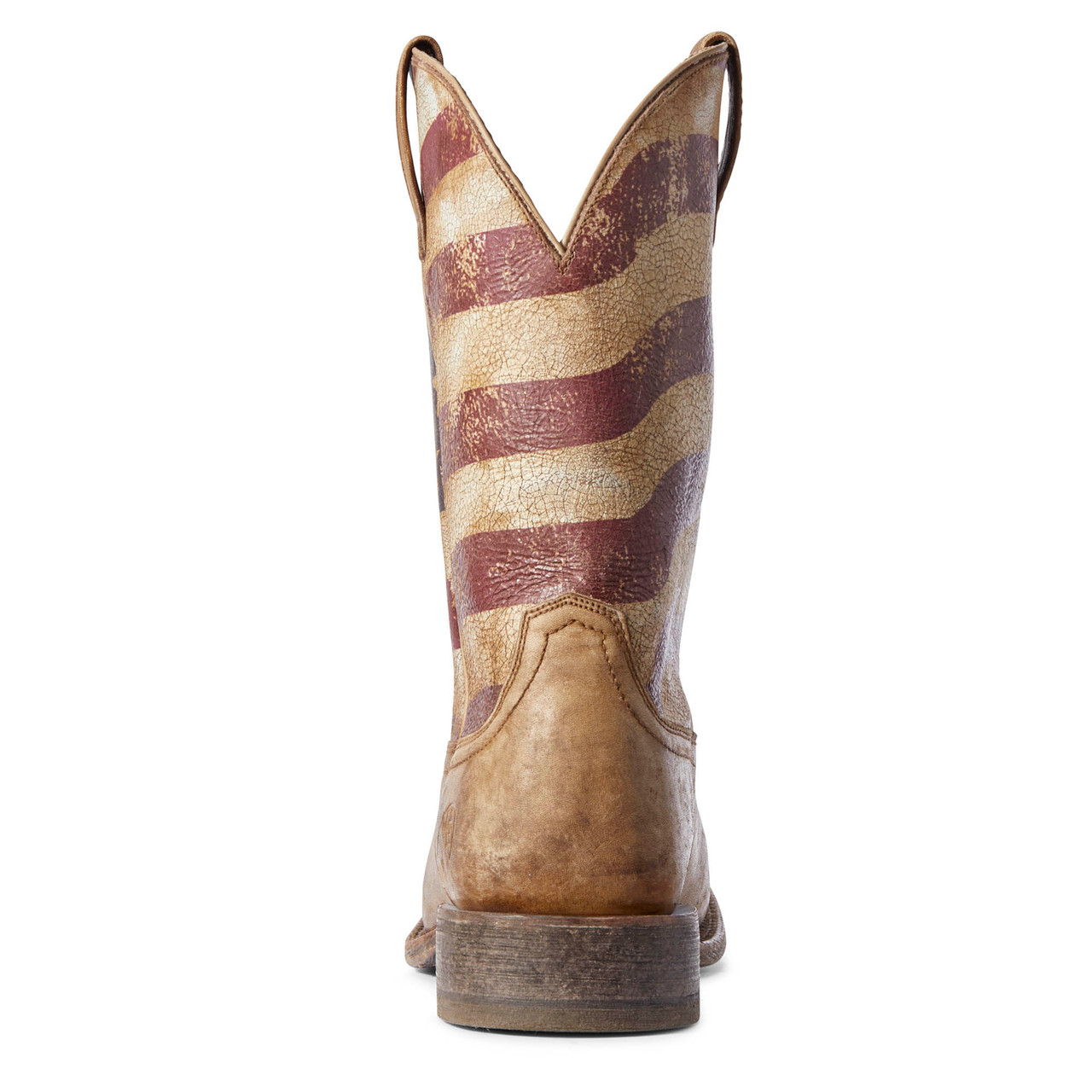 Ariat Men's Boots - Circuit Proud - Distressed Brown / Distressed Flag