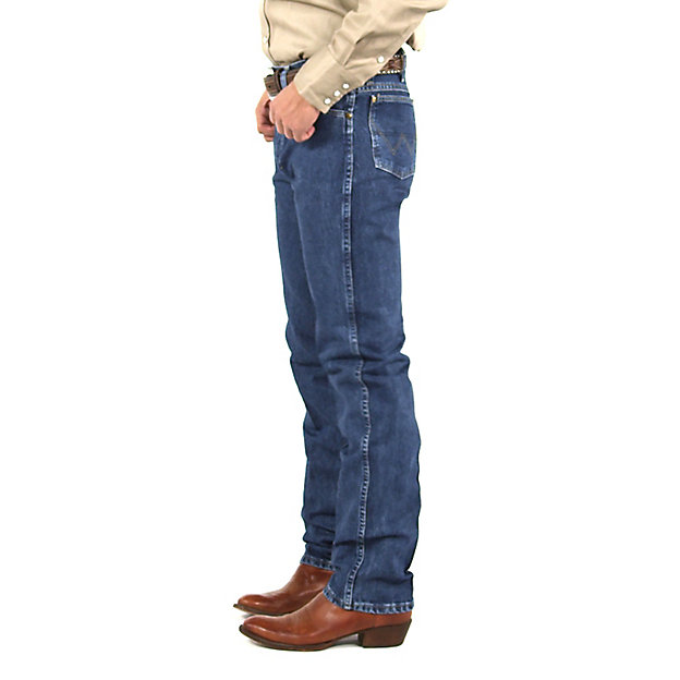 Wrangler Men s George Strait Cowboy Cut Slim Fit Jean, Dark Stone, 33x36
