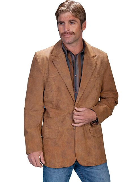 Scully Men's Jacket - Leather Blazer - Maple - Billy's Western Wear