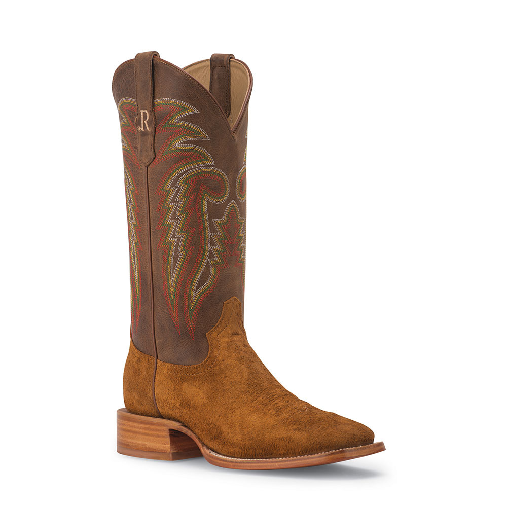 R Watson Men's Boots - RW8200 - Tan Roughout / Arizona Tan Cowhide