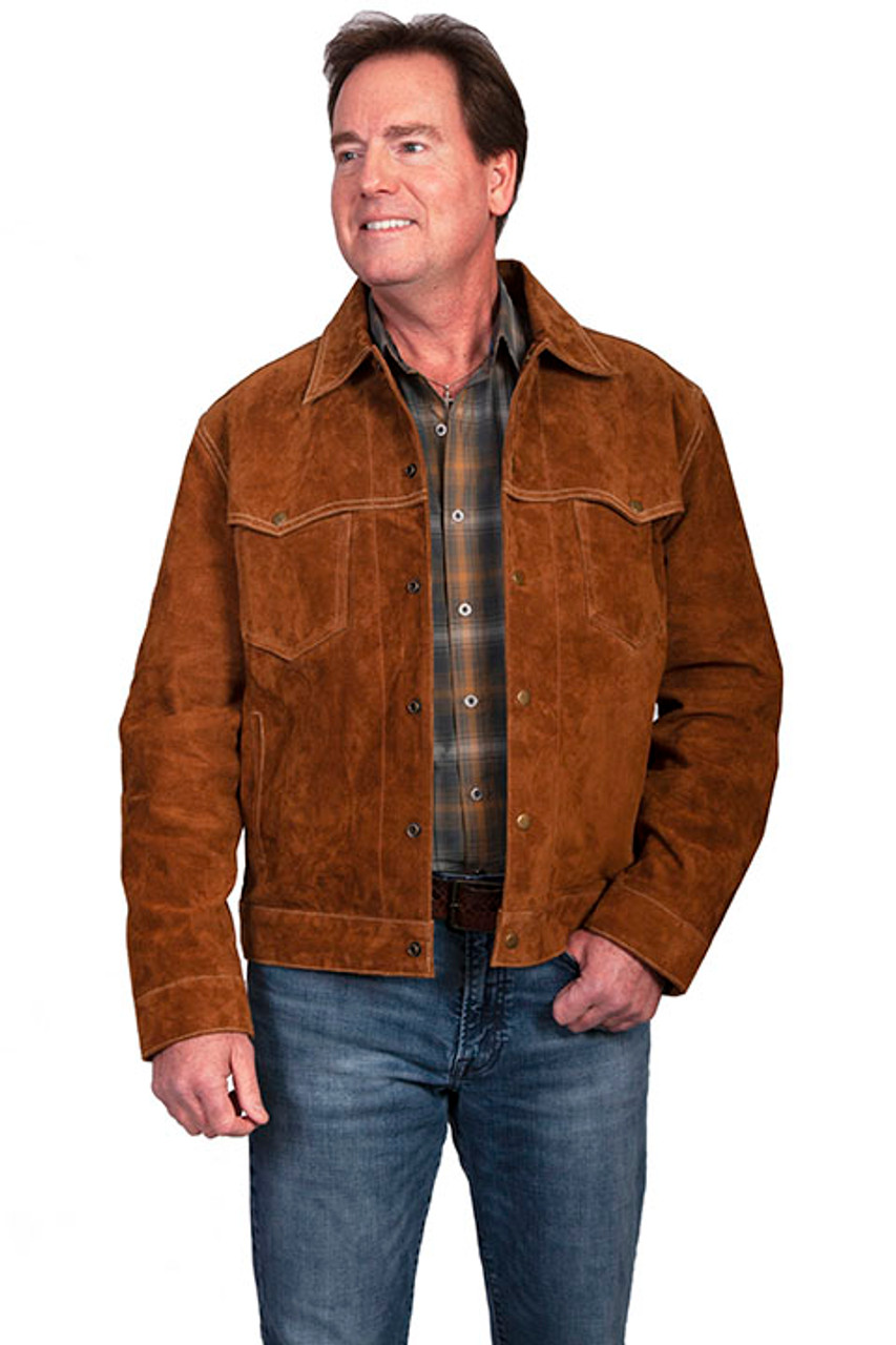 Scully Men's Jacket - Jean - Cafe Brown