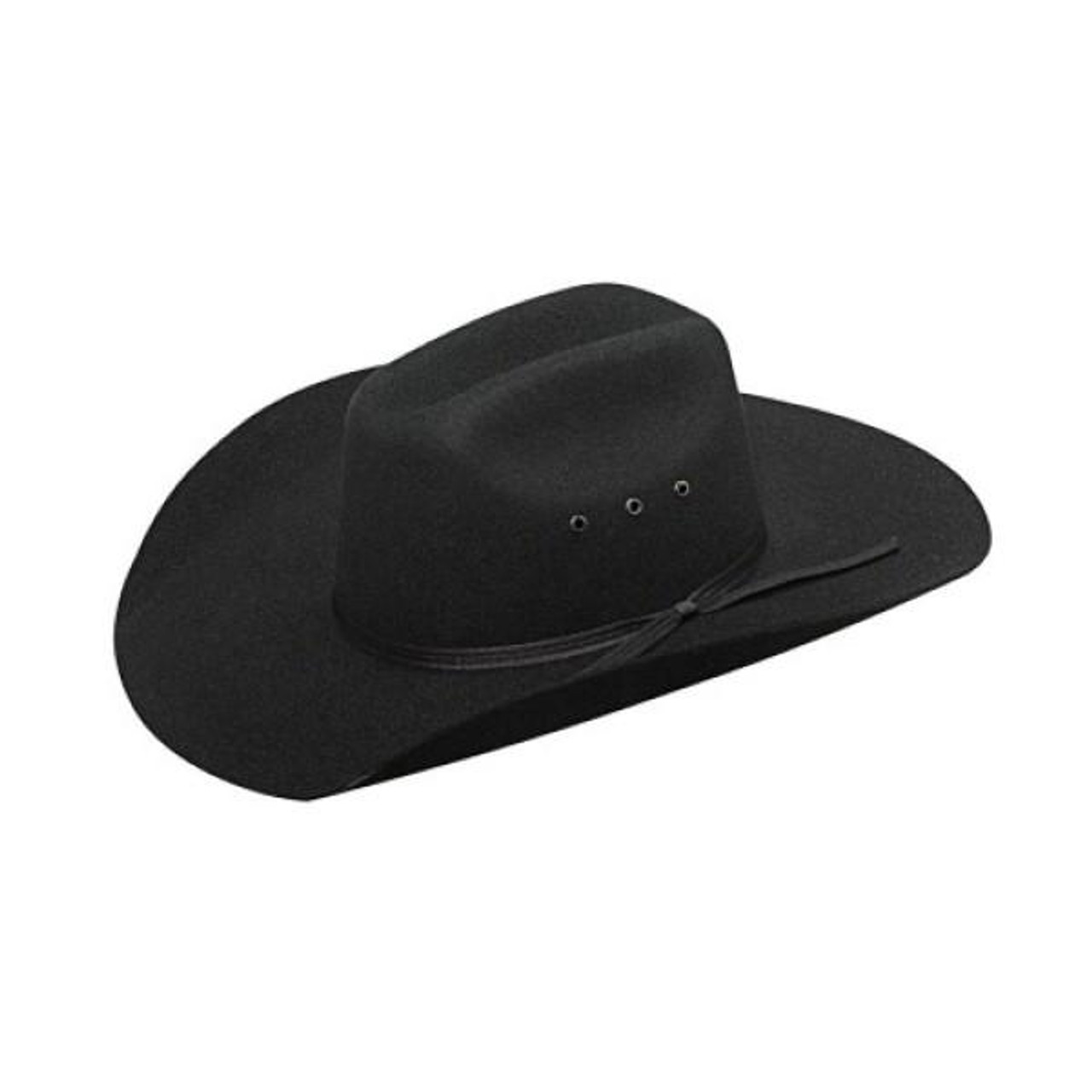 Twister Felt Hat by M & F Western Products - Wool - Black