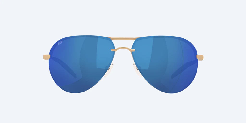 Costa Sunglasses - Helo 243 - Matte Champagne / Blue Mirror 580P