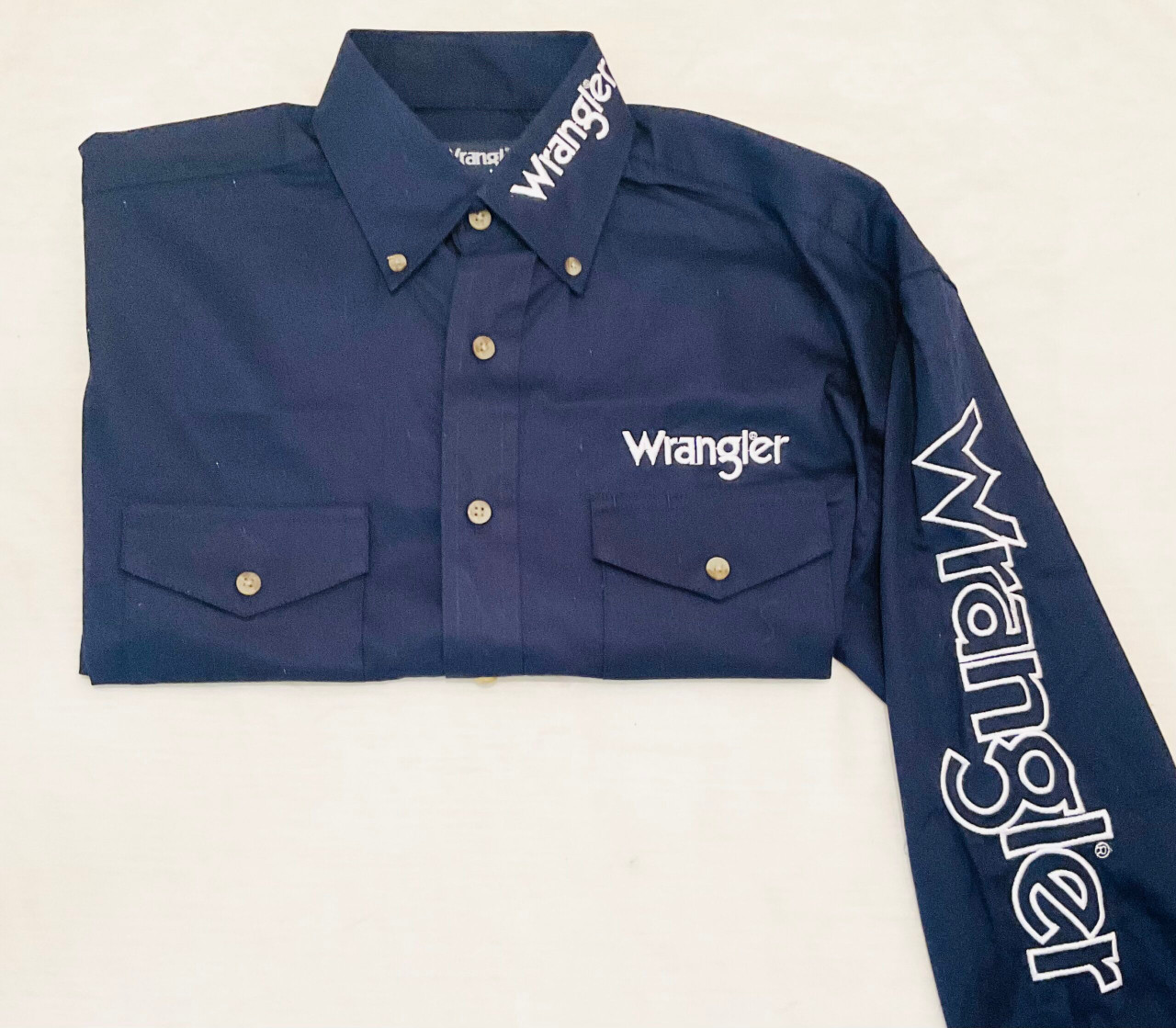 Wrangler Men's Shirt - Western Logo Shirt - Billy's Western Wear